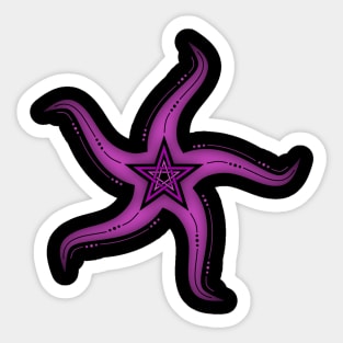 Starfish Pentagram Sticker